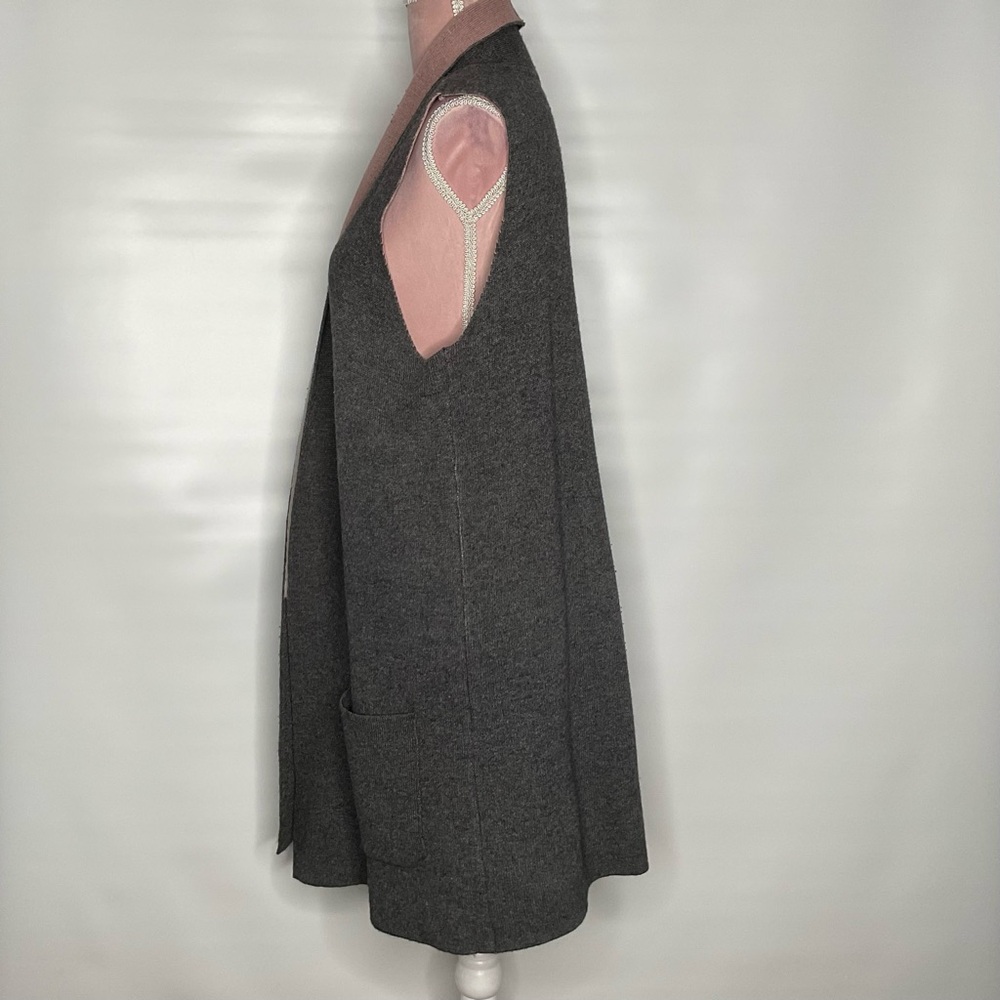 Gray Women's Vest - Picture 6 of 8
